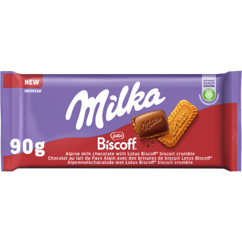 Milka Chocoladereep lotus biscoff 90g