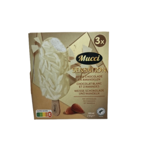 Mucci ijs witte chocolade amandel 300ml
