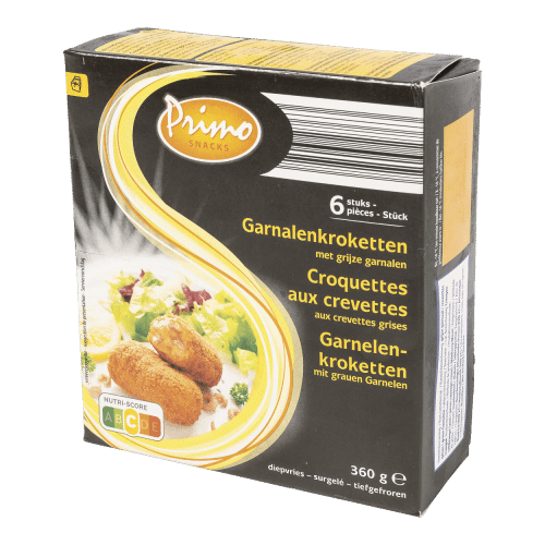 Primo Snacks Garnaalkroketten 360gr