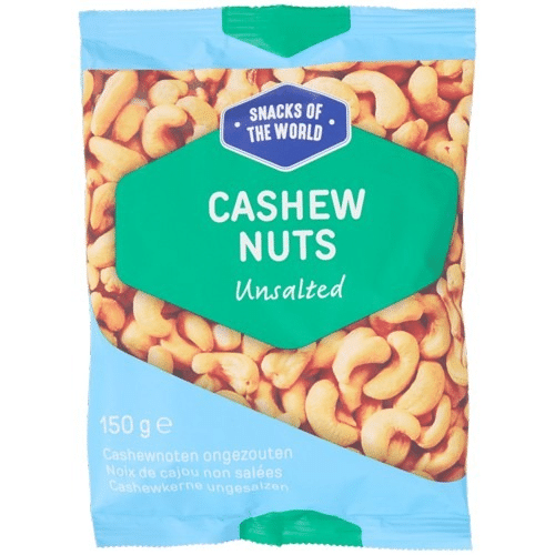 Snacks Of The World Cashewnoten 150gr