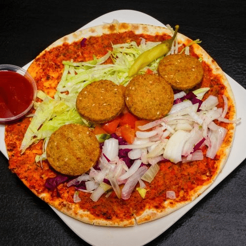 Turkse pizza falafel