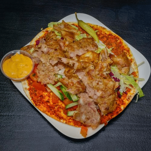 Turkse pizza kip doner