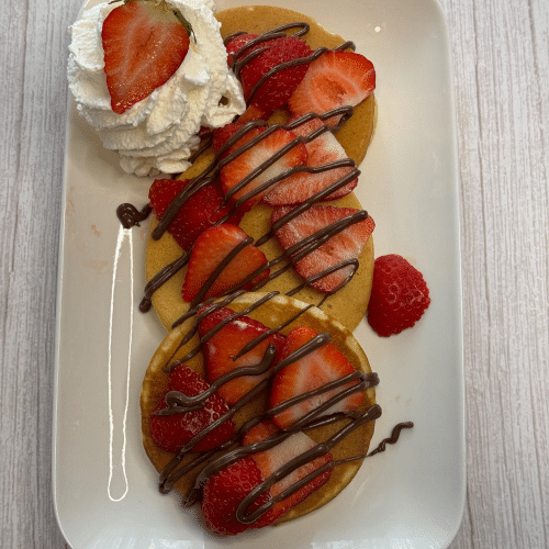 Pancakes aardbei & Nutella
