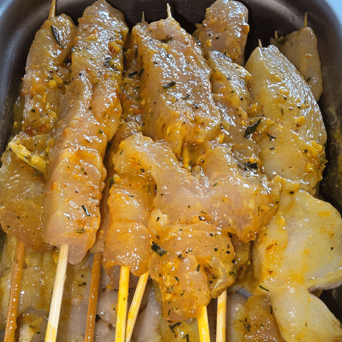 Brochettes de poulet