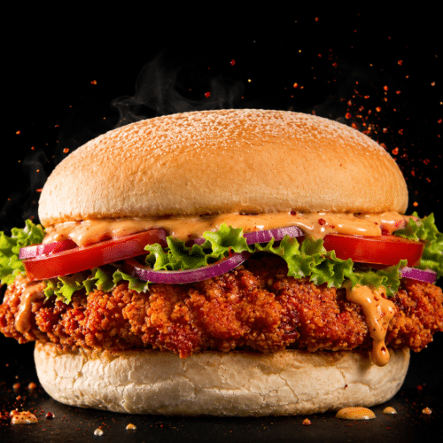Hot Crispy Chicken Burger