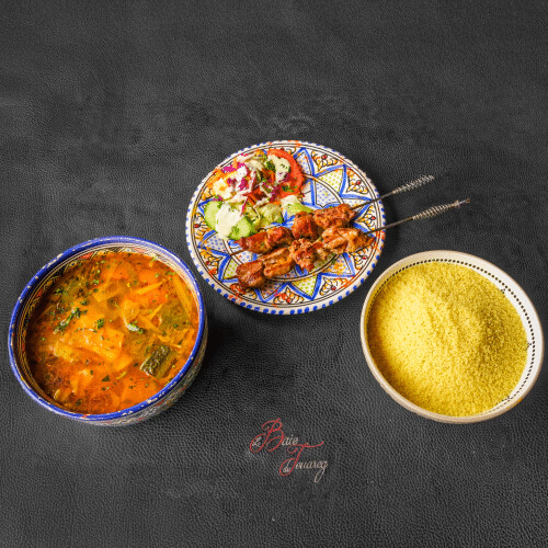 Couscous enfant brochette d'agneau (-10 ans)