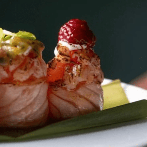 Gunkan framboise 2 pièces