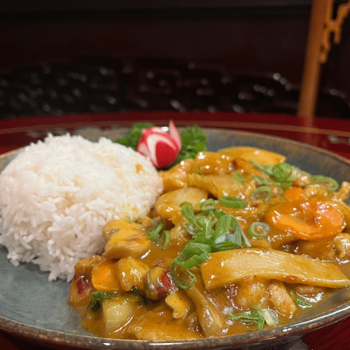 Blanc de poulet à la sauce curry