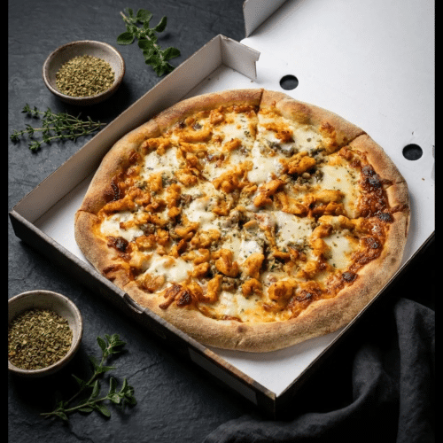 Pizza barbecue chicken