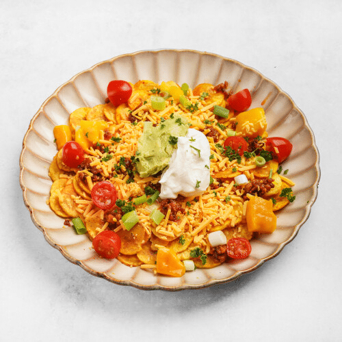 Amigas' plantain nachos