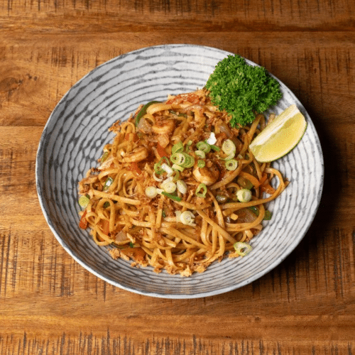 Wok scampi noedels