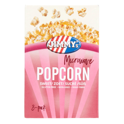 Jimmy's Popcorn Microwave zoet 90gr