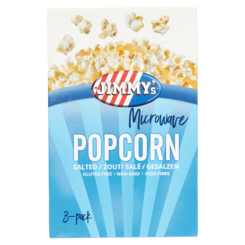 Jimmy's Popcorn Microwave Zout 90gr