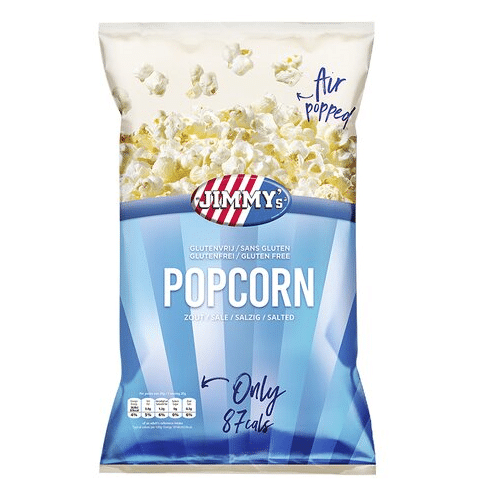 Jimmy's Popcorn Zout Bioscoopklassieker 100gr