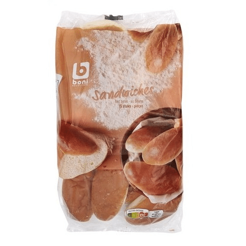 Sandwiches met boter (15 stuks)