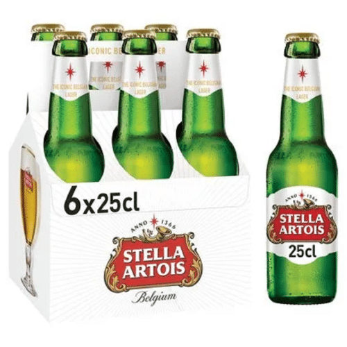 Stella Artois Belgische Bier Fles 6x25cl