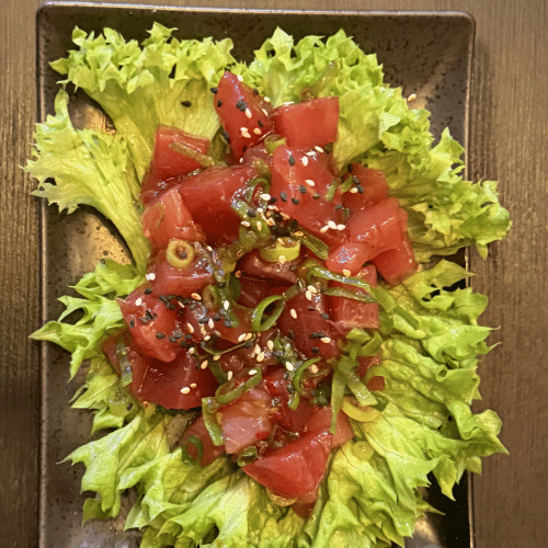 Maguro butsu (gemarineerde tonijn)