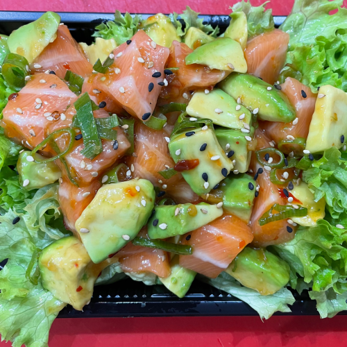 Zalm salade met avocado