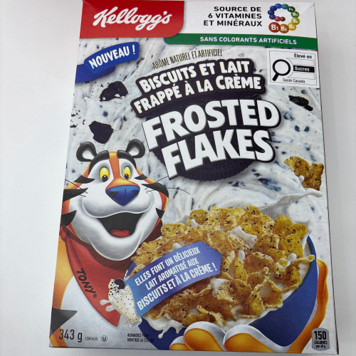 Céréale frosted flakes biscuits et lait