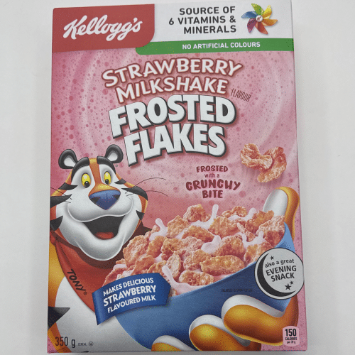 Kelloggs strawberry milkshake frosted flakes