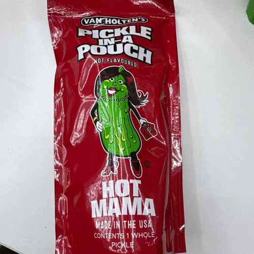Pickle in a pouch hot mama