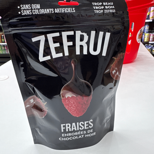 Zefrui fraises chocolat noir
