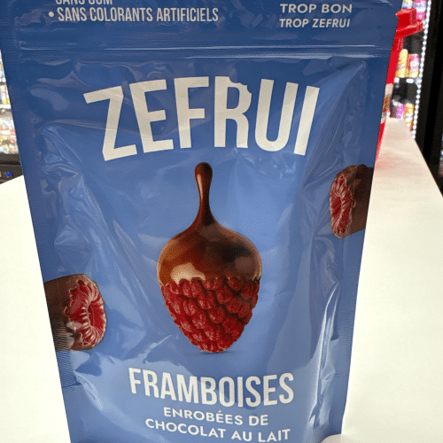 Zefrui framboises chocolat au lait