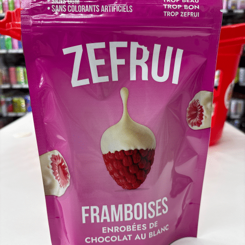 Zefrui framboises chocolat blanc