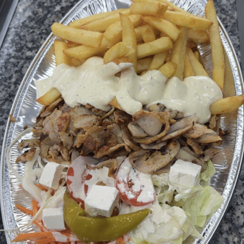 Assiette pitta poulet