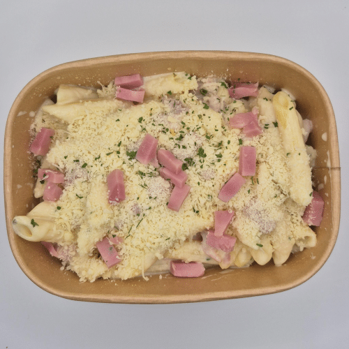 Penne jambon fromage