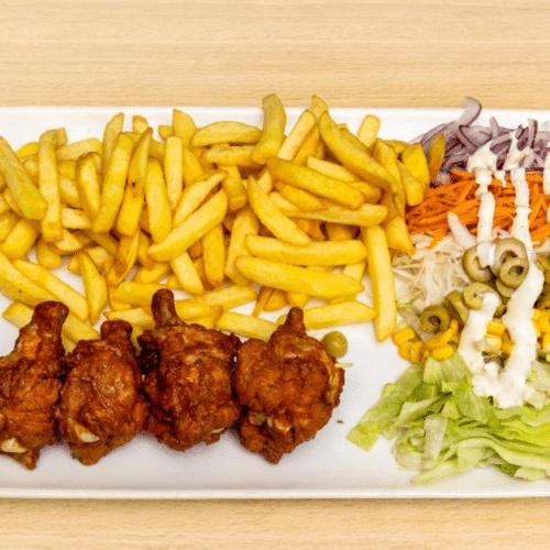 Assiette cuisses de poulet