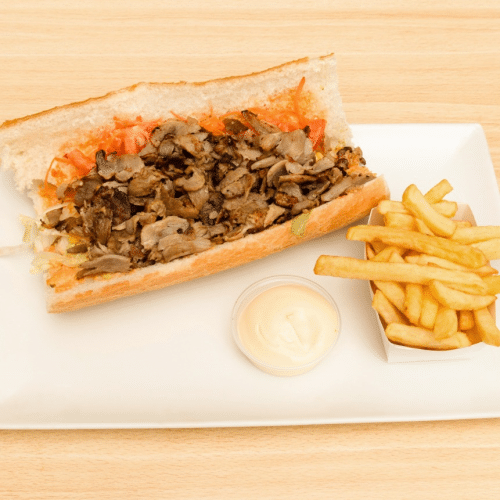 Sandwich pitta kebab