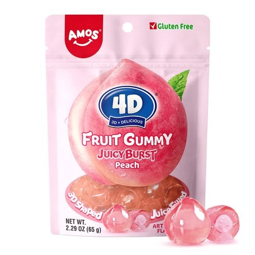 Amos 4d Gummy Peach