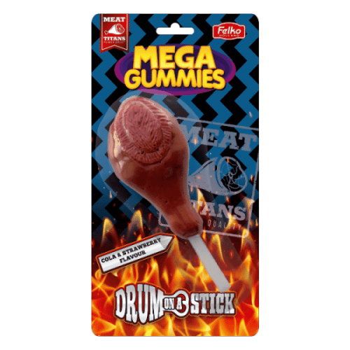 Mega Gummies Drum on a stick