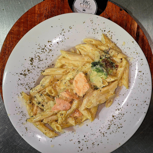 Pasta zalm broccoli