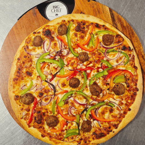 Pizza BBQ meatballs
