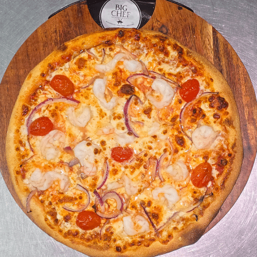 Pizza royal scampi