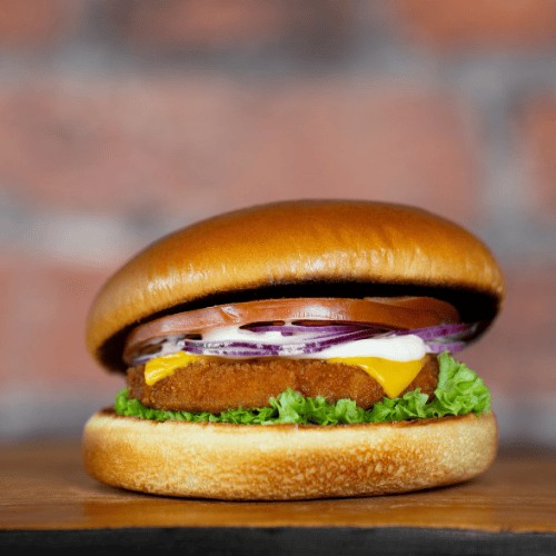 Vegi Chicken Burger 130G + Potatoes