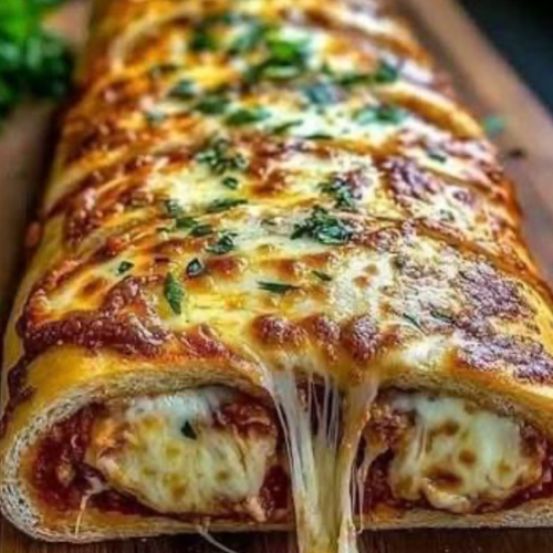 Fourré au poulet, mozzarella