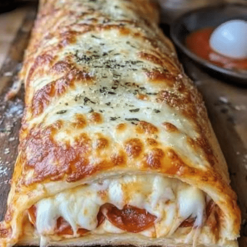 Fourré aux merguez, mozzarella