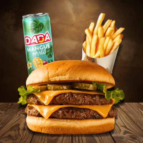 Menu double smash burger