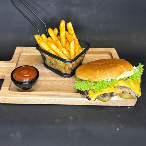 Menu double smash burger