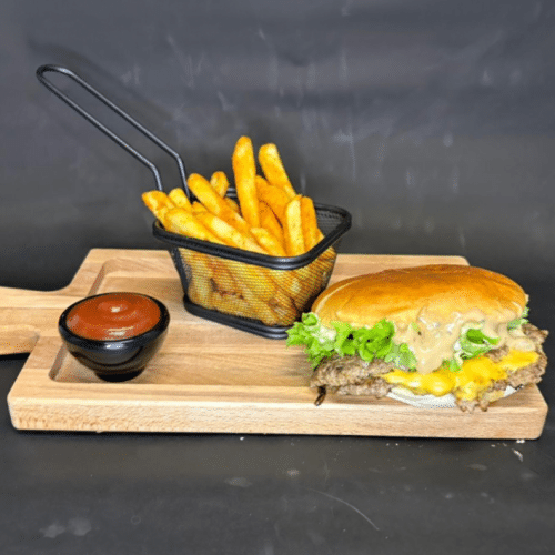 Menu smash burger pepper