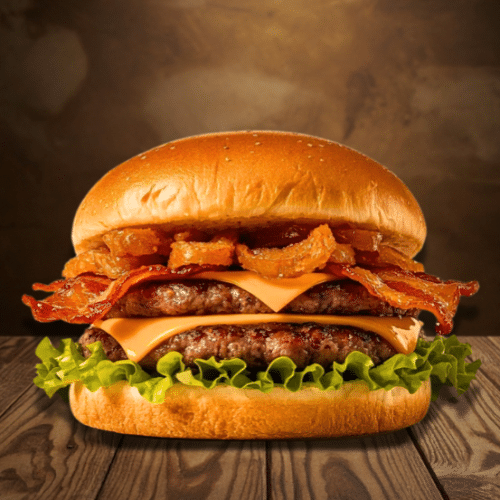 Smash burger magic bacon