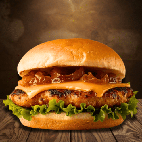 Smash burger miel moutarde