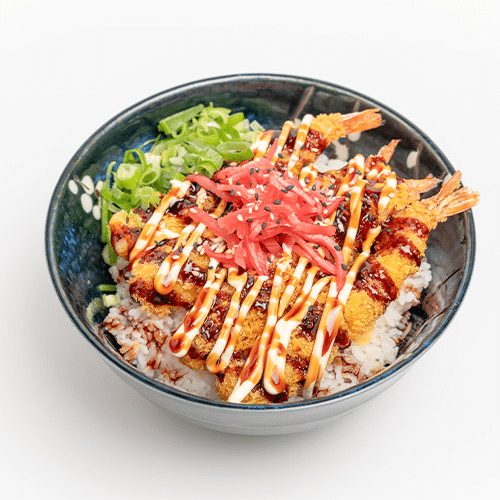 Donburi ebi tempura