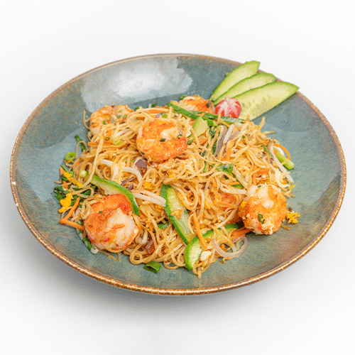 Wok scampi