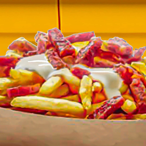 Frites gruyère lardon