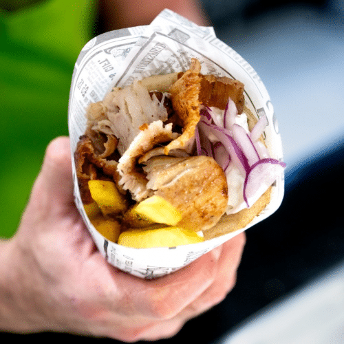 Pita gyros porc