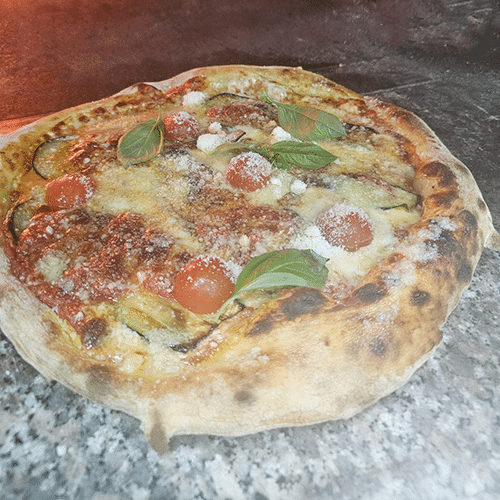 Pizza melanzane parmigiana